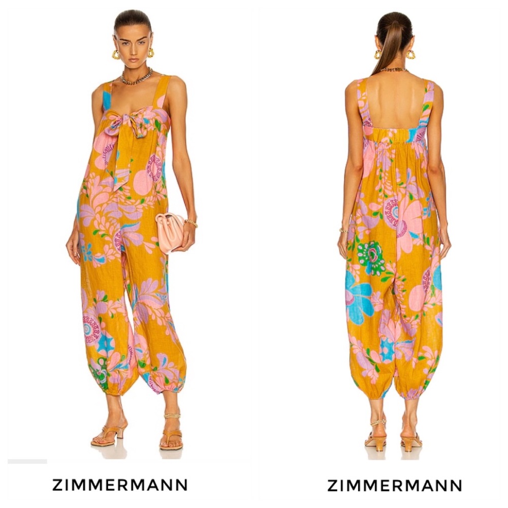 Zimmerman teddy tie front jumpsuit